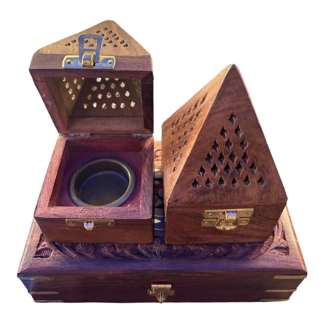 Pyramid Dhoop Burner - 3 X 3 X 5 inches
